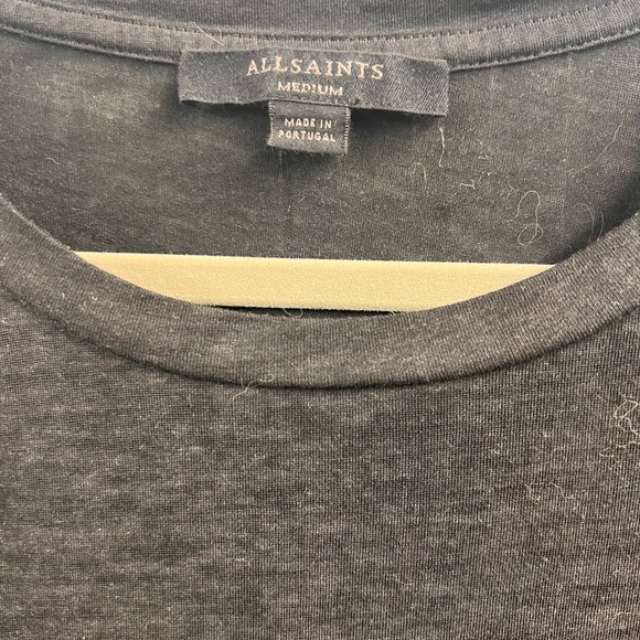 New All Saints ruffled sleeve shirt medium - Picture 2 of 2